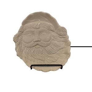 Mikasa Santa Claus Cookie Plate New W/Box Porcelain Holiday Winter Christmas